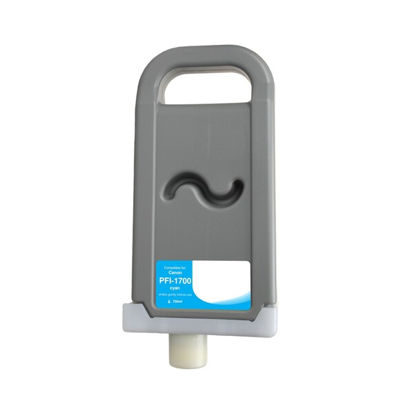 Cig WF Non-OEM New Cyan Wide Format Ink Cartridge for Canon PFI-1700 WCPFI1700C - main